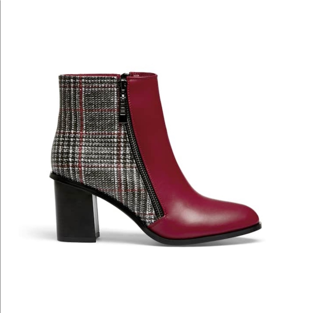 Mini Plaid Back Booties